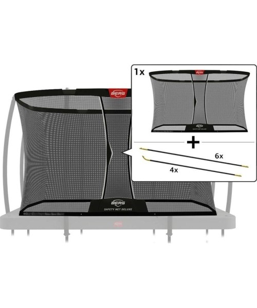 Trampoline Spare Parts BERG: Ultim Safety Net Deluxe - Netting 330 + Tent Tubes