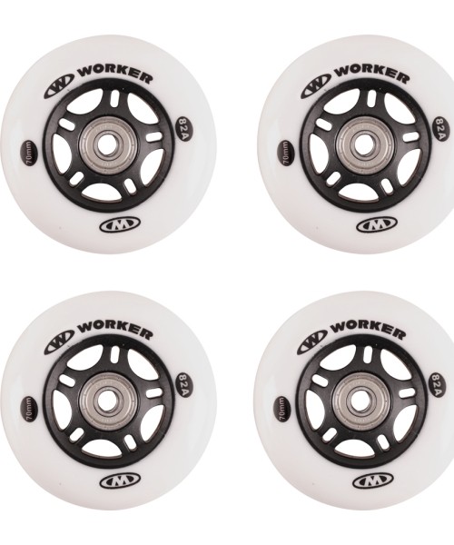 Spare Wheels for Skates Worker: Ratukai riedučiams Worker 70 mm ABEC-5 Carbon - 4 vnt.