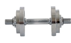InSPORTline 2x3-10kg Interchangeable Weight Chrome Dumbbell Set