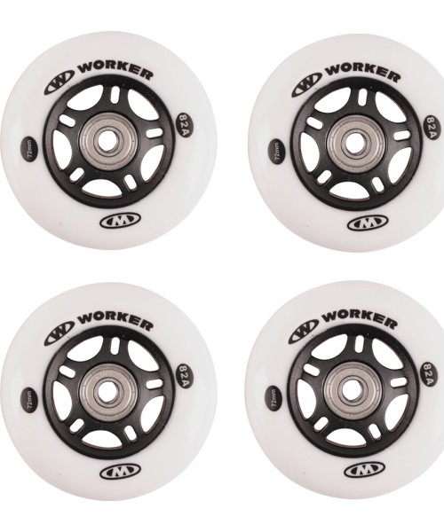 Komplekt 4 tk – rattad 72 mm ja laagrid ABEC-7, kroom