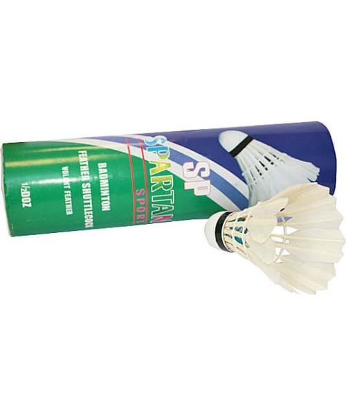 Sulgpallid Spartan: Badmintono plunksniukai Spartan Feather (6 vnt.)