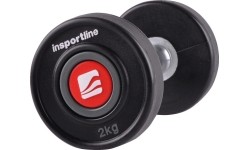 inSPORTline PRO 2kg kummeeritud hantel