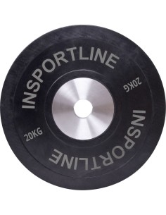 Kummikattega raskusketas inSPORTline Bumper Plate 20 kg
