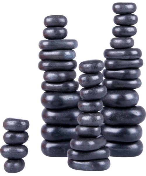 Lava massage stone set inSPORTline Basalt Stone 36pcs.