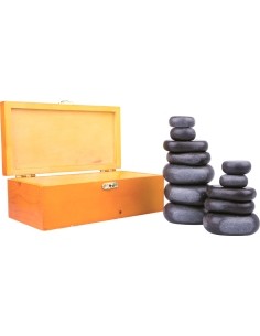 Lava massage stone set inSPORTline Basalt Stone 12pcs.