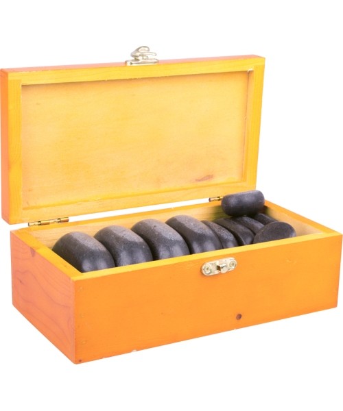 Lava massage stone set inSPORTline Basalt Stone 12pcs.