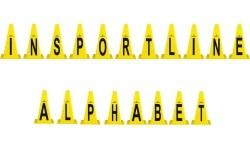 Plastic Cones inSPORTline Alphabet 23cm