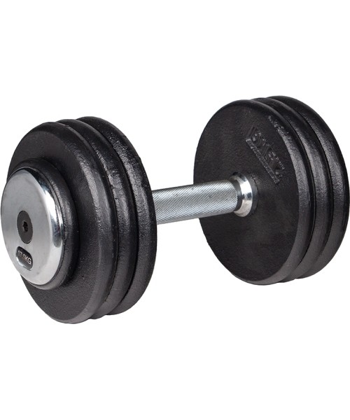 Metallist hantlid inSPORTline: Metalinis hantelis inSPORTline PROfist 17,5kg