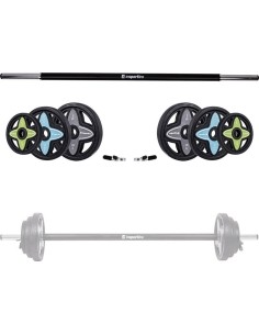 Kangi ja raskusketaste komplekt inSPORTline Pumpstar 2 – 20 kg