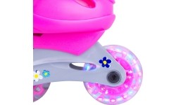 Children’s Rollerblading Set WORKER Polly LED – with Light-Up Wheels