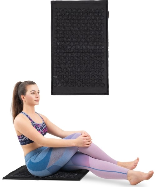 Väike masseerijad inSPORTline: Akupresūros kilimėlis masažuoklis-aplikatorius inSPORTline AKU-2000 Beige 72x44x2cm