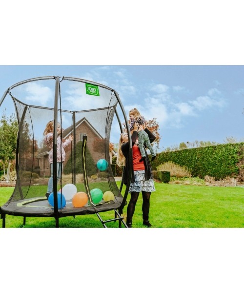 EXIT Silhouette trampoline ø183cm - black Outdoor Round Coil spring Above ground trampoline