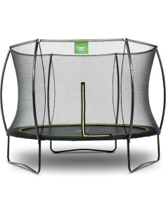 EXIT Silhouette trampoline ø244cm - black Outdoor Round Coil spring Above ground trampoline