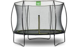 EXIT Silhouette trampoline ø244cm - black Outdoor Round Coil spring Above ground trampoline
