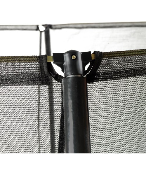 EXIT Silhouette trampoline ø244cm - black Outdoor Round Coil spring Above ground trampoline