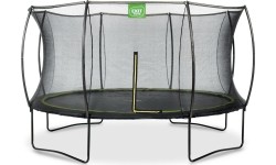 EXIT Silhouette trampoline ø366cm - black Outdoor Round Coil spring Above ground trampoline