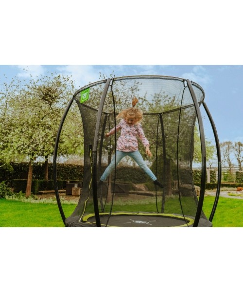 EXIT Silhouette trampoline ø183cm - green Outdoor Round Coil spring Above ground trampoline