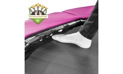 EXIT Silhouette trampoline ø244cm - pink Outdoor Round Coil spring Above ground trampoline