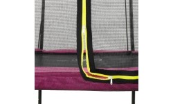 EXIT Silhouette trampoline ø244cm - pink Outdoor Round Coil spring Above ground trampoline