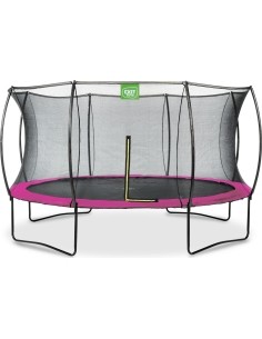 EXIT Silhouette trampoline ø427cm - pink Outdoor Round Coil spring Above ground trampoline