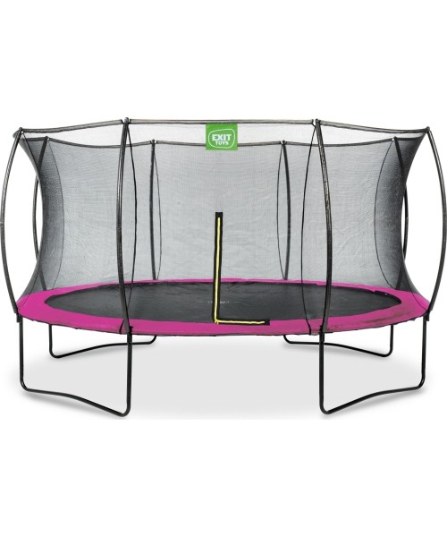 EXIT Silhouette trampoline ø427cm - pink Outdoor Round Coil spring Above ground trampoline