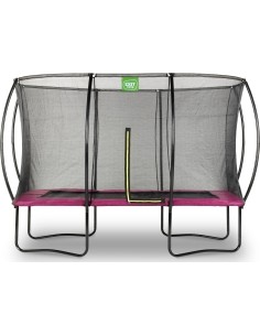 EXIT Silhouette trampoline 244x366cm - pink Outdoor Rectangular Coil spring Above ground trampoline