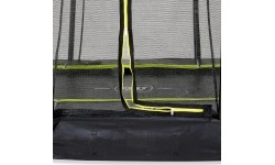 EXIT Silhouette ground trampoline ø427cm with safety net - black Outdoor Round Coil spring Sunken trampoline