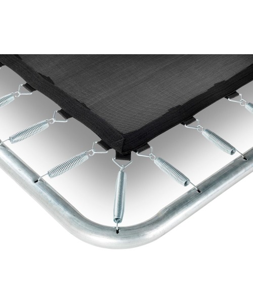 EXIT Silhouette ground trampoline 214x305cm with safety net - black Outdoor Rectangular Coil spring Sunken trampoline