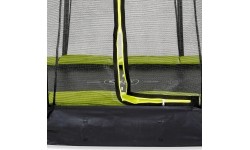 EXIT Silhouette ground trampoline ø183cm with safety net - green Outdoor Round Coil spring Sunken trampoline