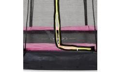 EXIT Silhouette ground trampoline ø305cm with safety net - pink Outdoor Round Coil spring Sunken trampoline