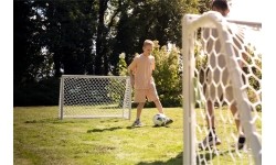 EXIT Scala aluminium football goal 120x80cm - white