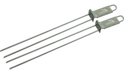 Grill skewers double, 32 cm, set of 2