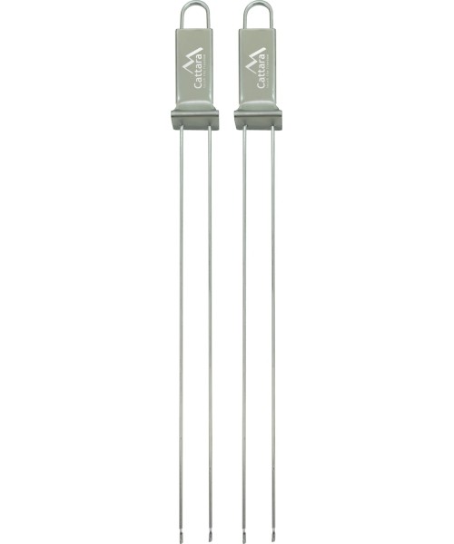 Grill skewers double, 32 cm, set of 2