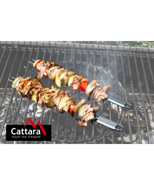 Grill skewers double, 32 cm, set of 2