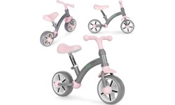 Laste kolmerattaline jalgratas ECOTOYS EVA ratastega ja reguleeritava sadulaga, hall