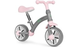 Laste kolmerattaline jalgratas ECOTOYS EVA ratastega ja reguleeritava sadulaga, hall
