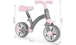 Children's cross-country bicycle EVA wheels saddle adjustment grey ECOTOYS