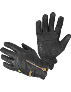 Women’s Leather Motorcycle Gloves W-Tec Perchta - Black