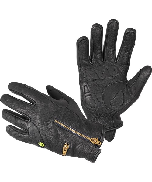 Women’s Leather Motorcycle Gloves W-Tec Perchta - Black