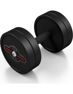 Kummiga kaetud hantel Marbo – 12,5 kg, must