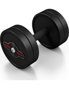 Kummiga kaetud hantel Marbo, 15 kg, must