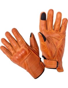 Leather Motorcycle Gloves W-TEC Kruegero - Brown