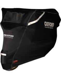 Outdoor Motorcycle Cover Oxford Protex Stretch w/ Climate Membrane S Black