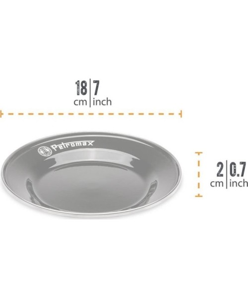 Söegrillid Petromax: Emailitud taldrikud 2 tk 18 cm Petromax Black