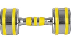 Chrome Dumbbell inSPORTline Yellsteel 8 kg