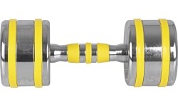 Chrome Dumbbell inSPORTline Yellsteel 9 kg