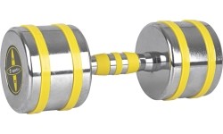 Chrome Dumbbell inSPORTline Yellsteel 12 kg