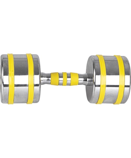 Chrome Dumbbell inSPORTline Yellsteel 12 kg