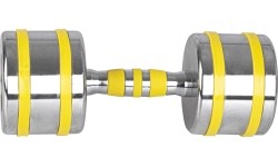 Chrome Dumbbell inSPORTline Yellsteel 14 kg