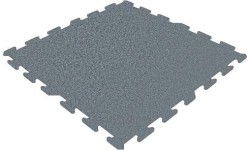 Rubber Tile Base Premium - Puzzle, Grey